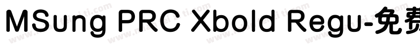 MSung PRC Xbold Regu字体转换